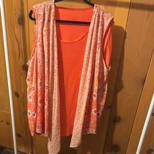 Terra & Sky Floral Sleeveless Top